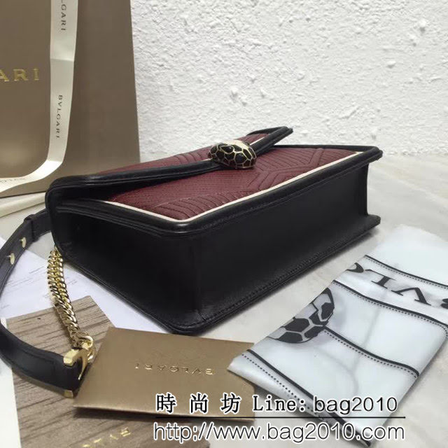BVLGARI寶格麗 2018專櫃新型蛇頭包 蛇形繡線限定款 Serpenti Forever系列 286628 FYD1068